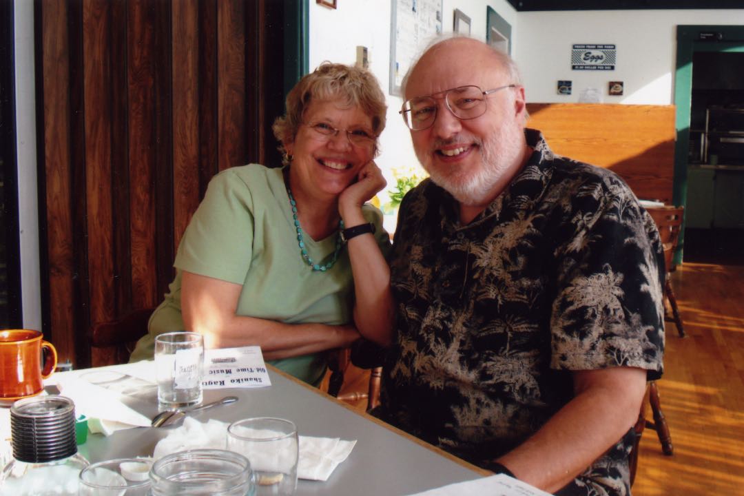 Chris and Jack at the Shaniko Hotel